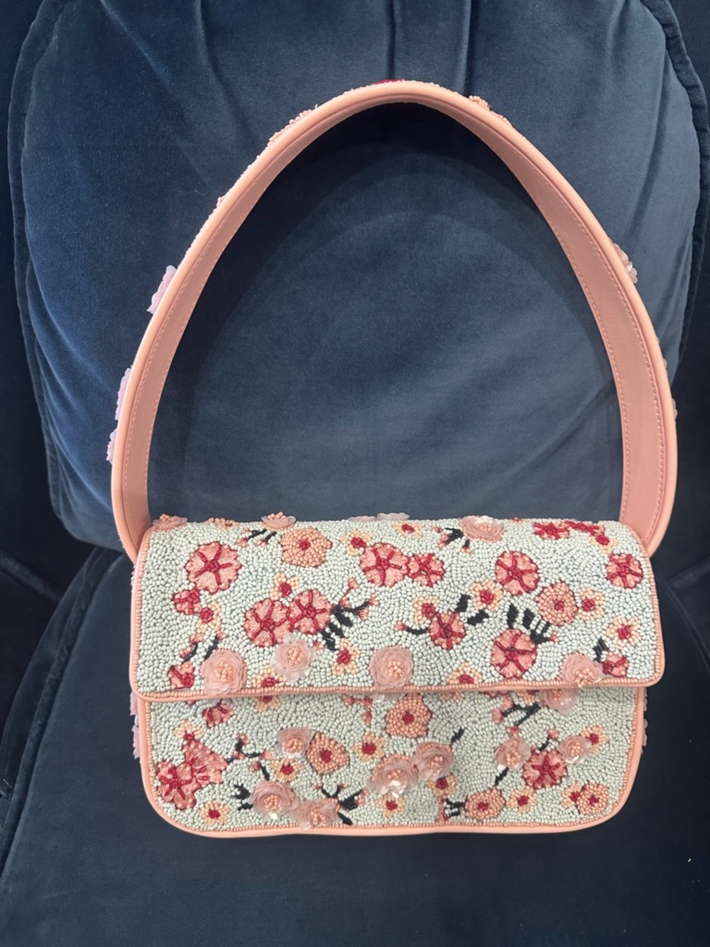 STAUD DC Georgetown Cherry Blossom Tommy beaded bag limited edition exclusive
